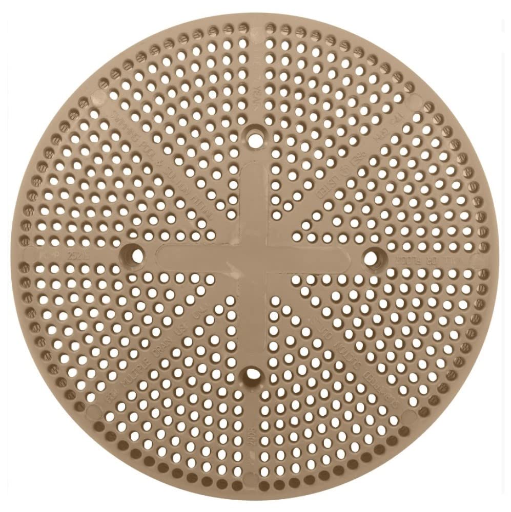 Custom Molded 175 Gpm Fiberglass Pool Suction Cover Only (Vgb) Tan 25215-009-003