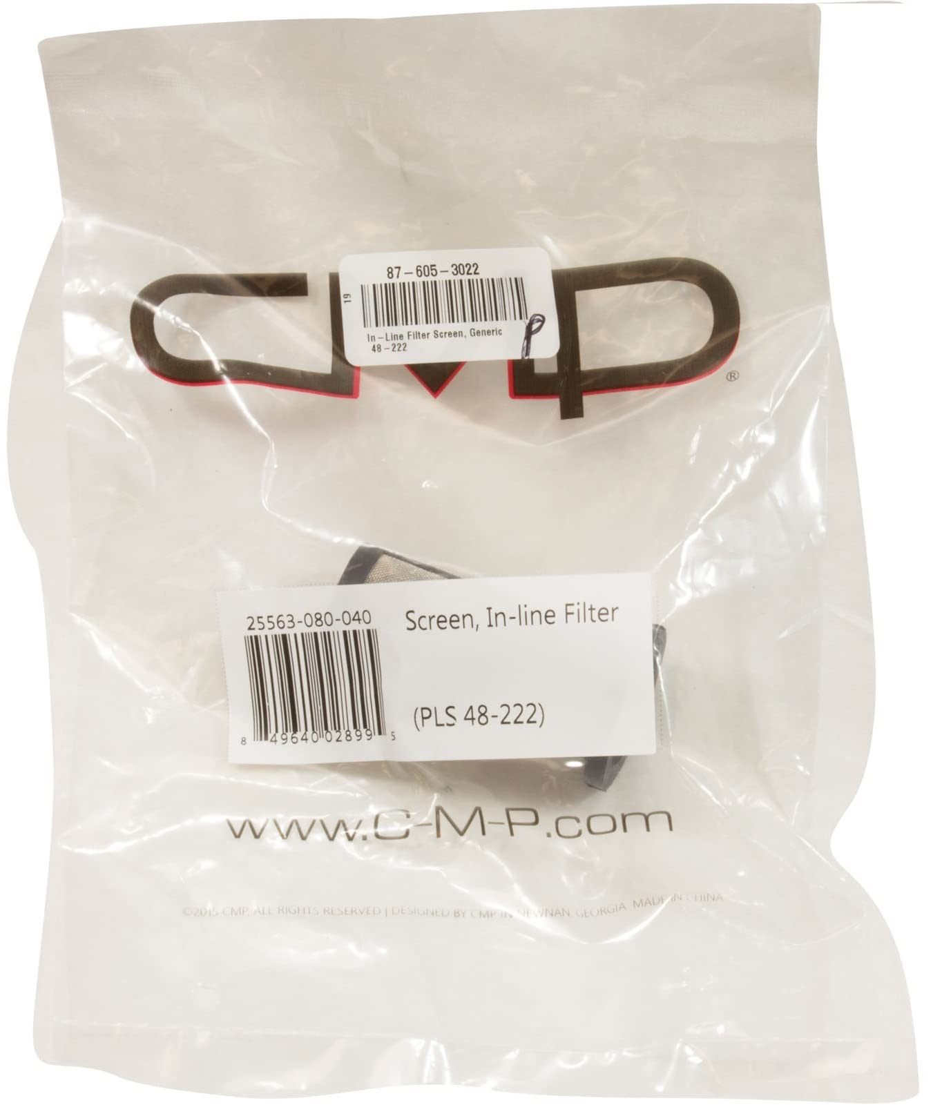 Custom Molded Products CMP Backup Valve, Generic G52, White 25563-080-040