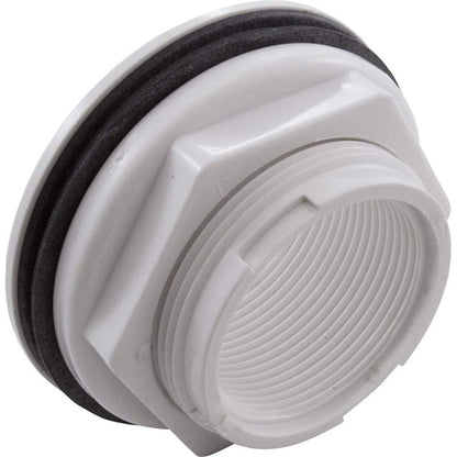 Waterway Plastics 806105082503 White 1-1/2" FPT Thru with Nut