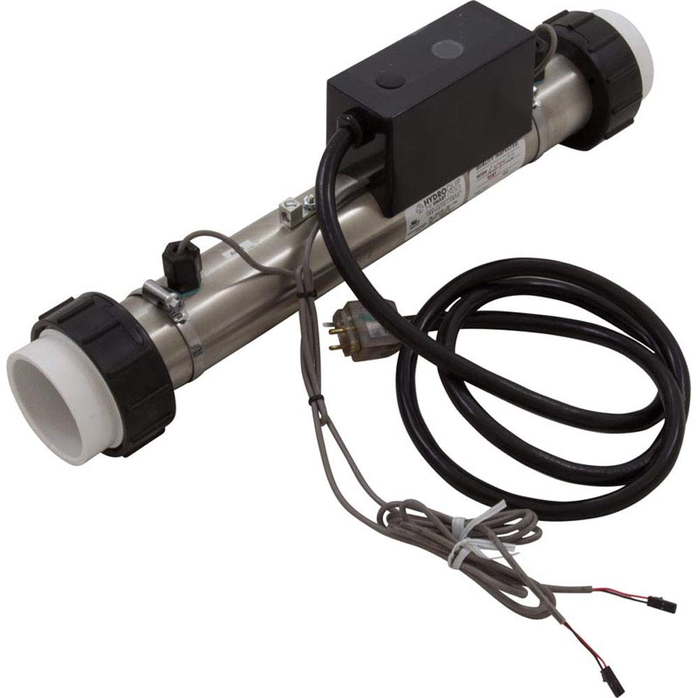 Hydro Quip Heater, FloThru, PS-B Series M7, 15"x 2", 230v, 4kW, 60" Cord