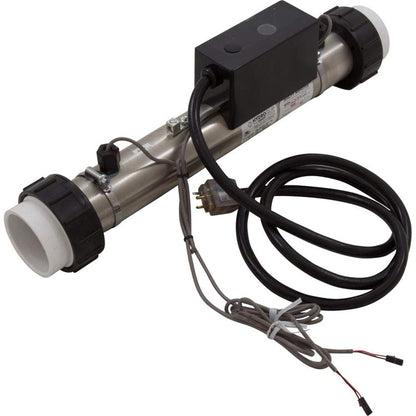 Hydro Quip Heater, FloThru, PS-B Series M7, 15"x 2", 230v, 4kW, 60" Cord