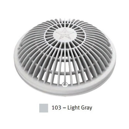 AquaStar 8MF103 8" Round MoFlow Suction Outlet Cover and Mud Frame - Light Gray