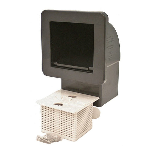 Waterway Plastics Waterway 510-1501 1.5" Slip/ 2" Spigot Front Access Spa Skimmer-Black