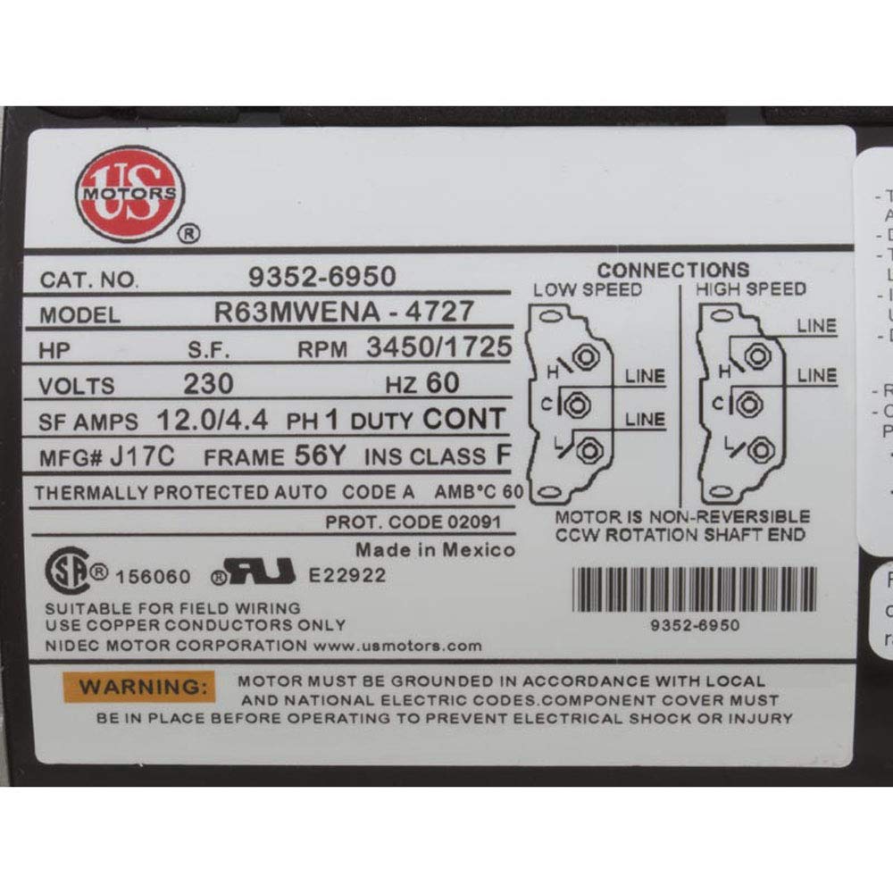 Waterway Gecko Aqua-Flo Flo-Master XP2e 05334012-2040 Spa Pump is 3 HP Dual Speed 230V