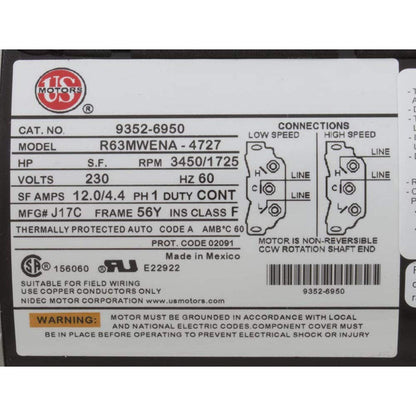 Waterway Gecko Aqua-Flo Flo-Master XP2e 05334012-2040 Spa Pump is 3 HP Dual Speed 230V