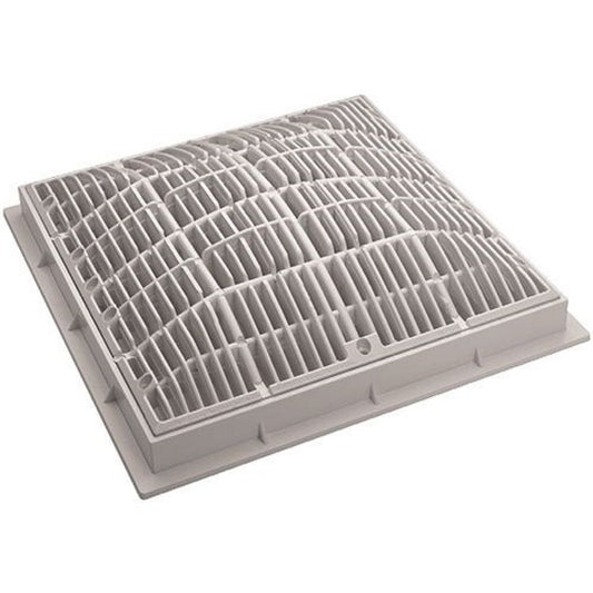 Waterway 640-4790 V 6404790V 9" x 9" Grate and Frame-White 640-4790V