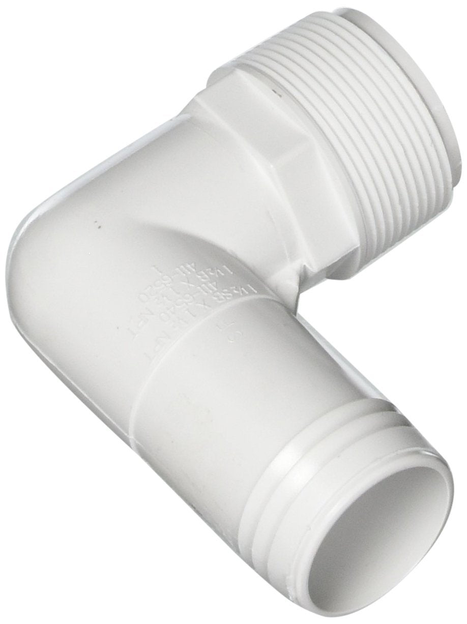 Waterway Plastics 806105083791 Ell 1 1/2" mpt X 1 1/2" Hose Barb