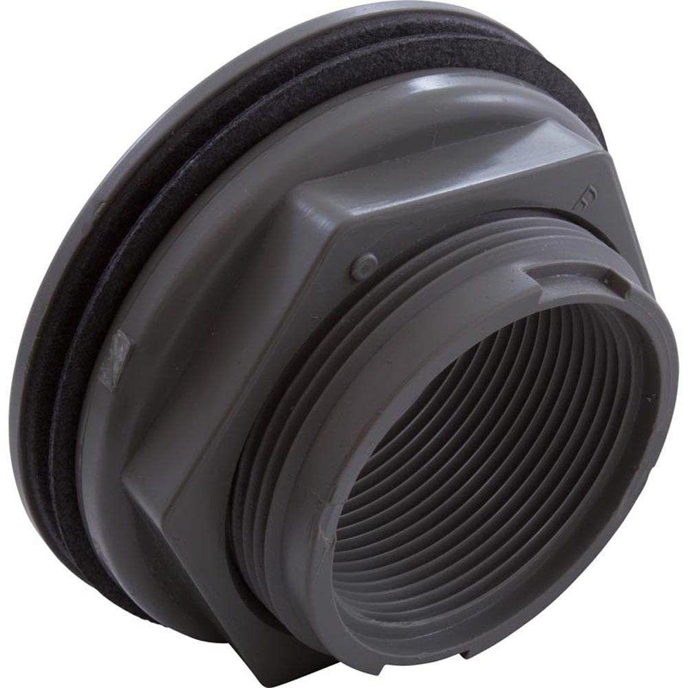 Waterway Plastics 806105082558 Gray 1-1/2"FPT Thru with nut