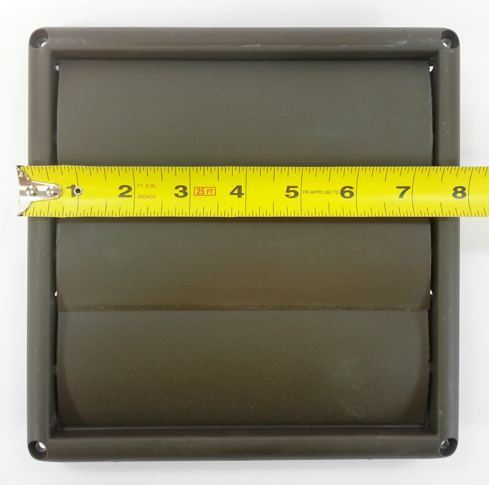 Deflecto Supurr-VentÂ® Louvered Vent Hood, 6", Brown