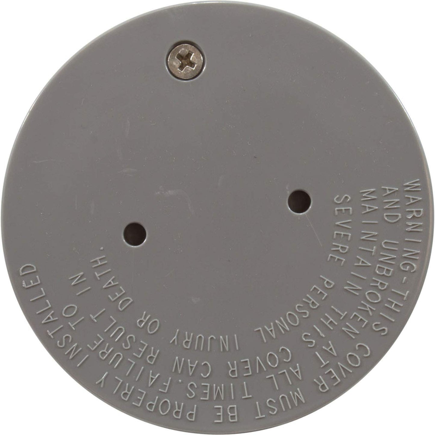 Custom Molded Products Floor Inlet Fitting Cover Wth Screw Gray