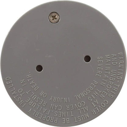 Custom Molded Products Floor Inlet Fitting Cover Wth Screw Gray