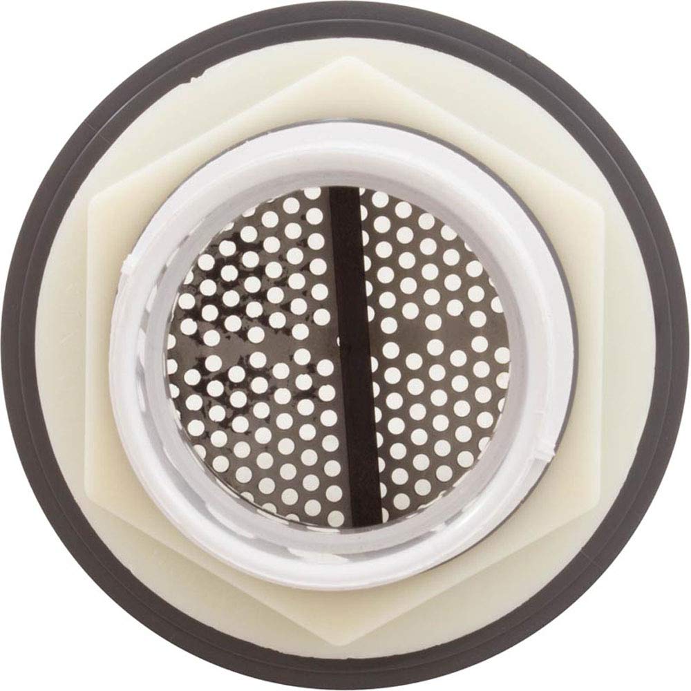 Waterway Plastics Suction Assembly, WW Super Hi-Flo, 3-3/8"hs, 2" s, White/ss