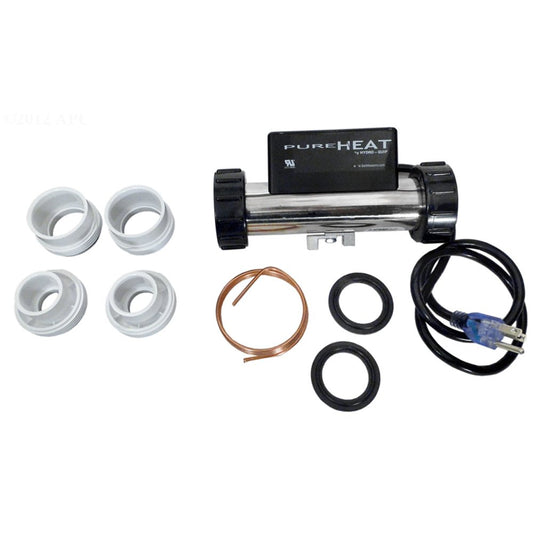 Hydro-Quip Compact Series Whirlpool Bath Heater in-Line Vacuum 120 Volts 1.5 Kilowatts 3 Feet Cord/Plug Ph101-15Uv