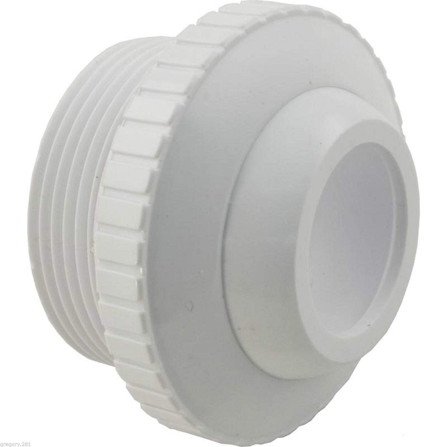 CMP 25552-400-000 Flow Outlet Fitting 1-1/2" MPT x 1" Opening Eye - White