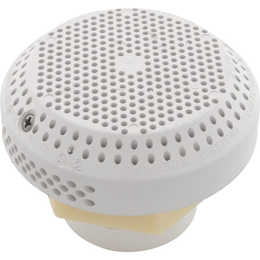 Waterway Plastics 806105379337 Suction Assembly W/hex Nut Wall White Fitting