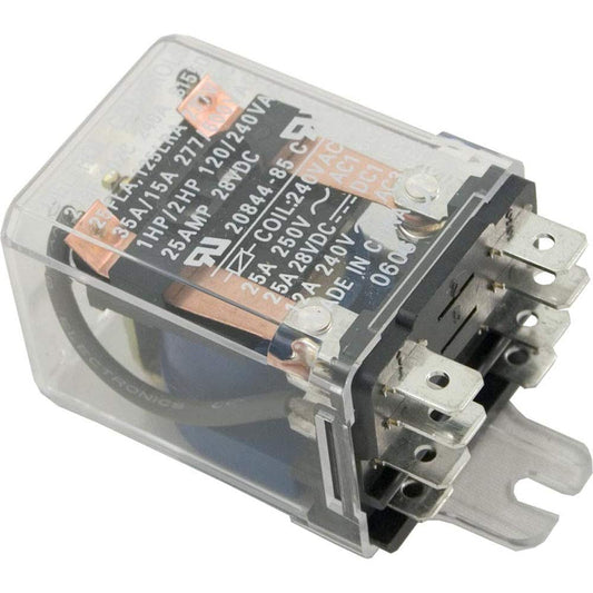 Deltrol Controls Relay, DPDT, 25a, 230v, Coil, Dustcover