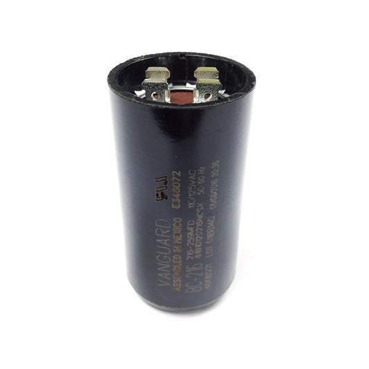 VANGUARD BC-216 110/125VAC, 216-259MFD, 50/60HZ, Capacitor, Four 1/4IN Spade TERMINALS