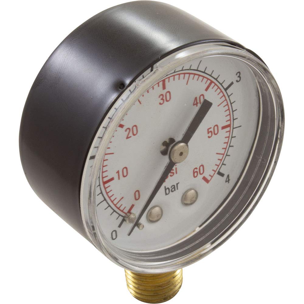 Custom Molded Products 0-60 PSI Pressure Test Gauge, Bottom Mount