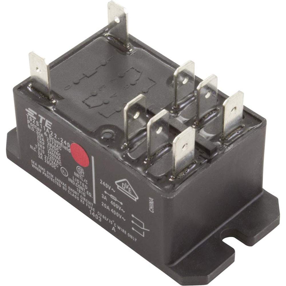 Potter & Brumfield 35-0037-K Relay, T-92, DPDT, 30A, 230v, Coil