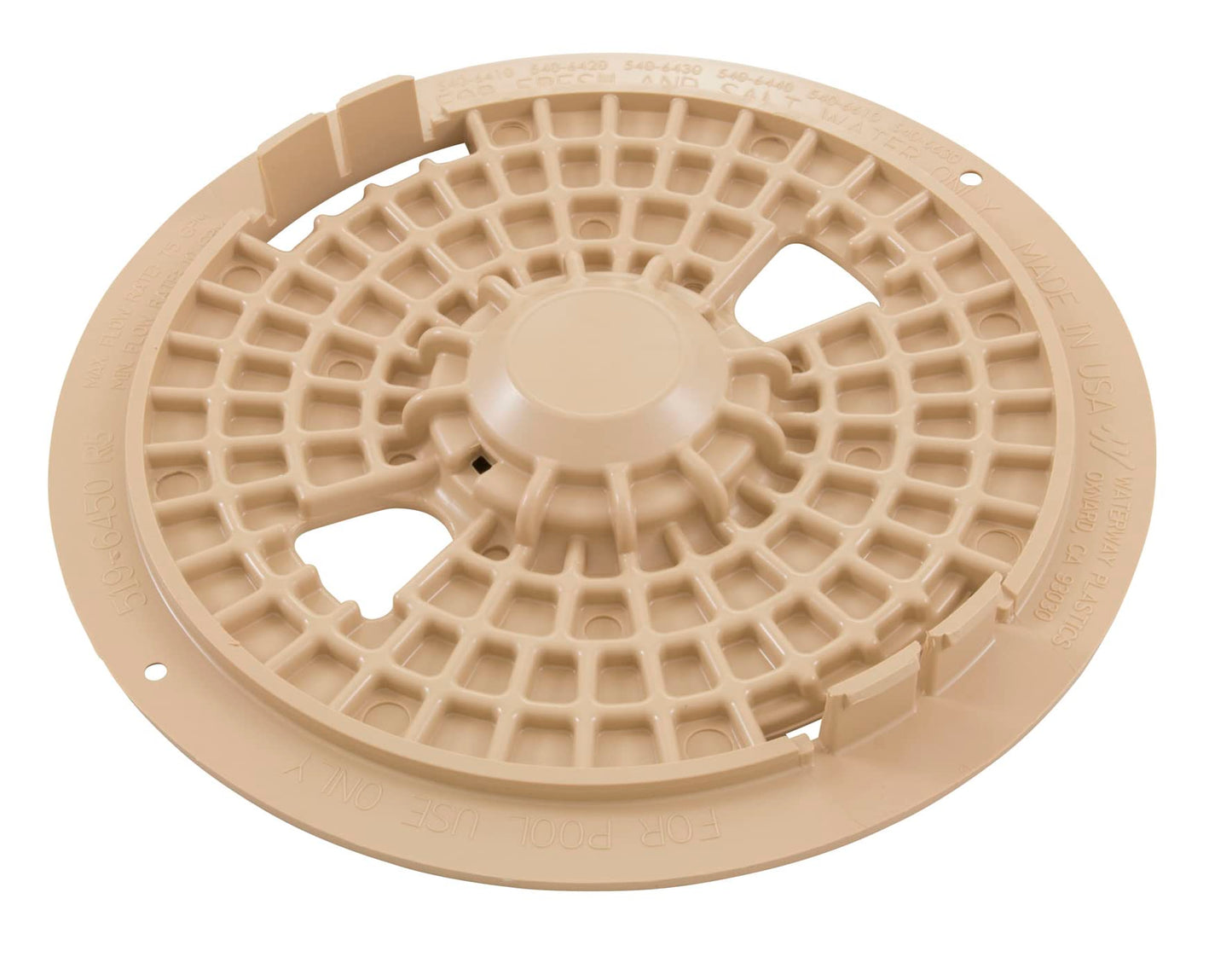 Waterway Plastics Skimmer LID Insert RENEG Beige 519-6459-BEI