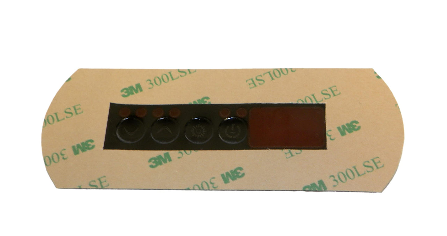 Gecko Overlay, Gecko in.k200, 4 Button, P1, Lt 9916-101203