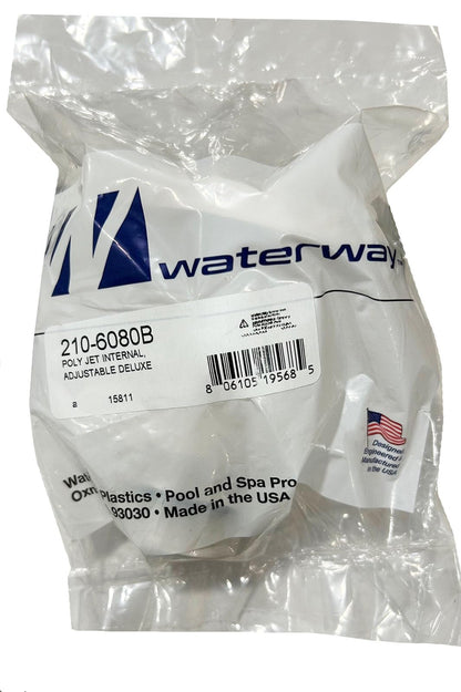 Waterway Plastics 210-6080B White Adjustable Flow Poly Jet Same as 210-6080