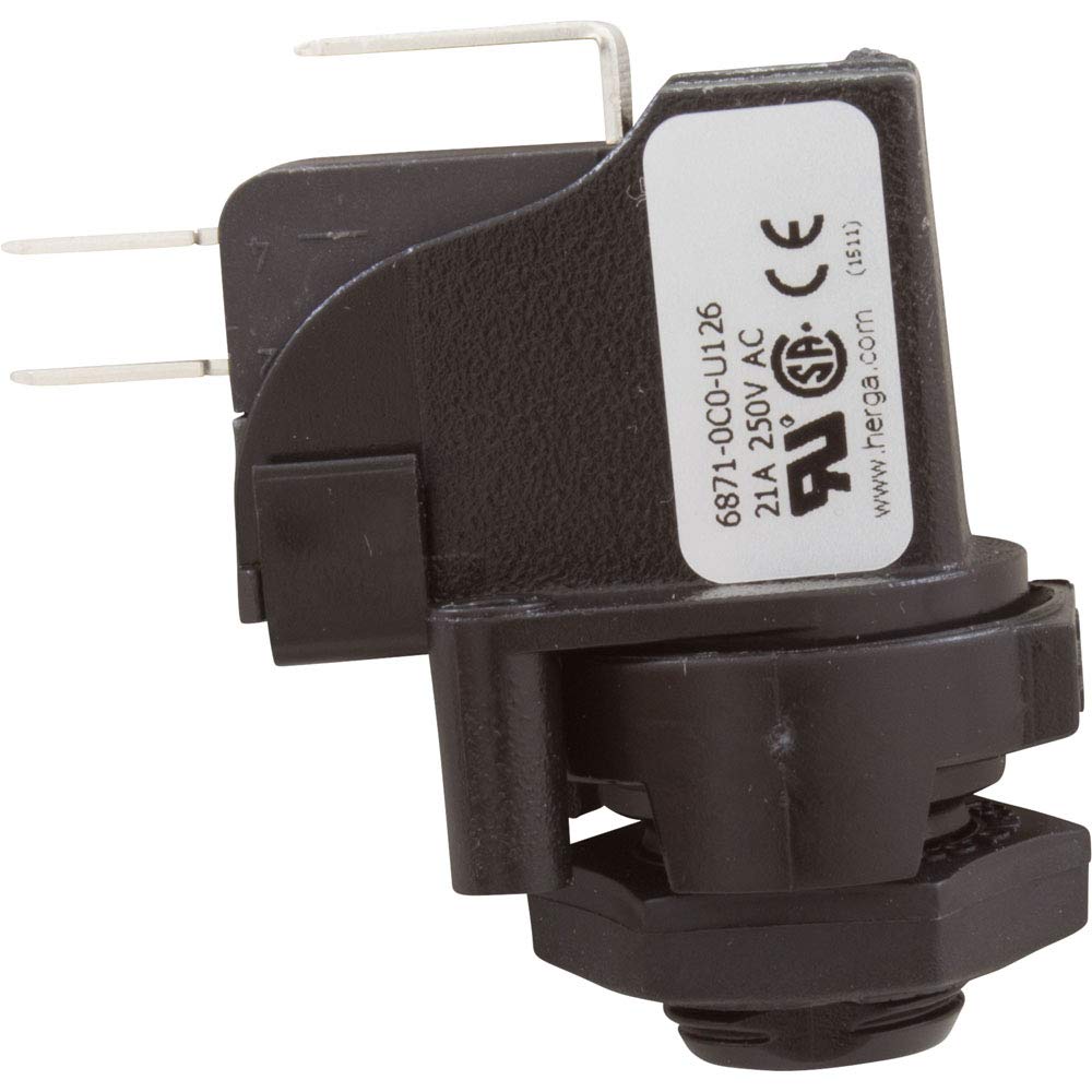 Herga 6871-OCO-U126 Air Switch, SPDT, momentary, Threaded Center Spout