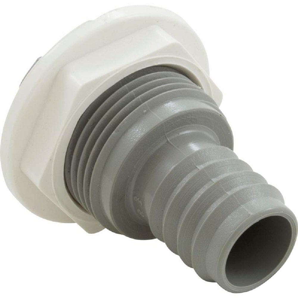 Waterway Bulkhead Fitting, 3/4" b, Swirl, Gray