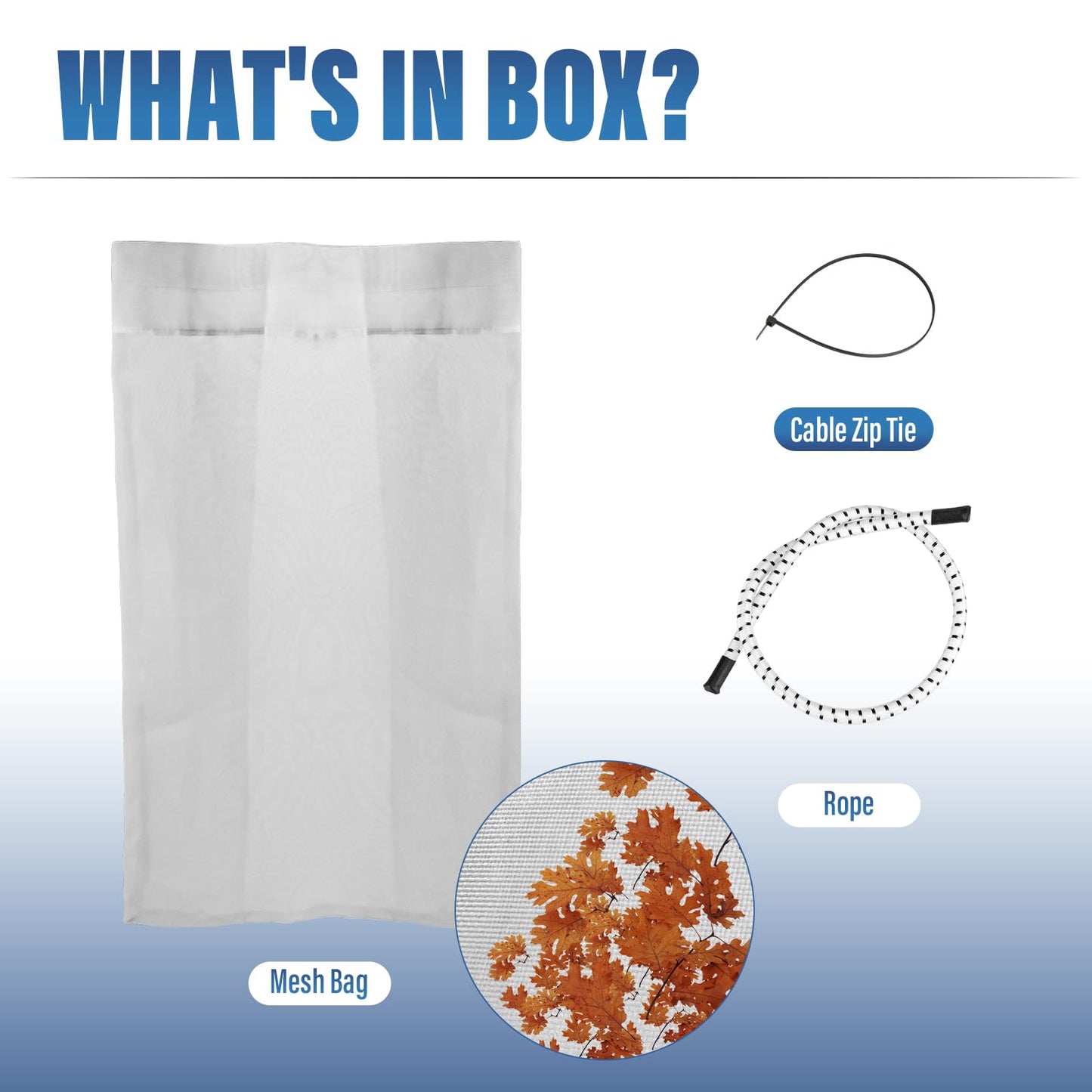 019-D-2100 Superfine Mesh Debris Bag Replacement for Power-Vac PV2100 PV2200 PV2500 PV3000