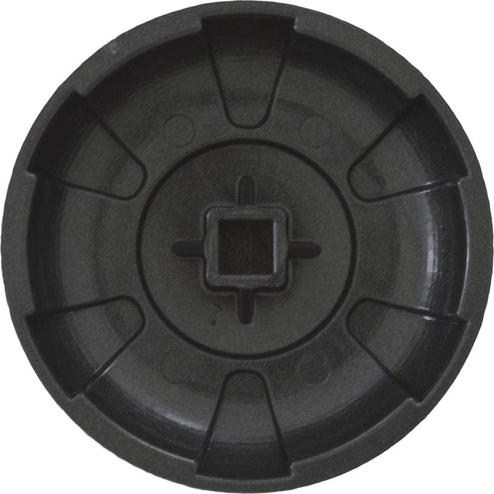 Waterway Plastics Six Spoke Knob Dark Gray