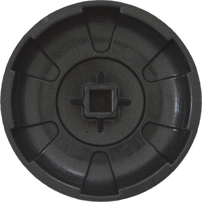 Waterway Plastics Six Spoke Knob Dark Gray