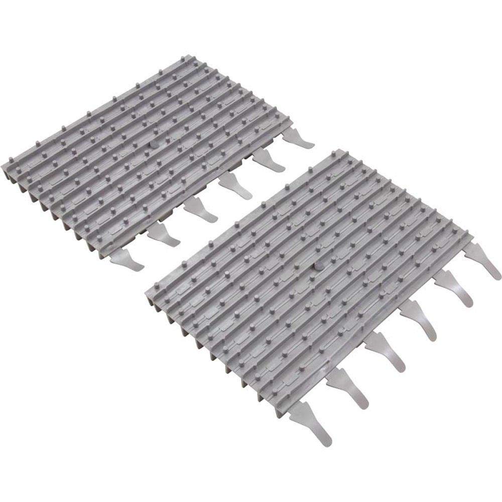 Polaris - Pool Cleaning Brush Scrubber - Set of 2 - Silver Plastic - Reusable - P825 Robotic Cleaner Replacement Part