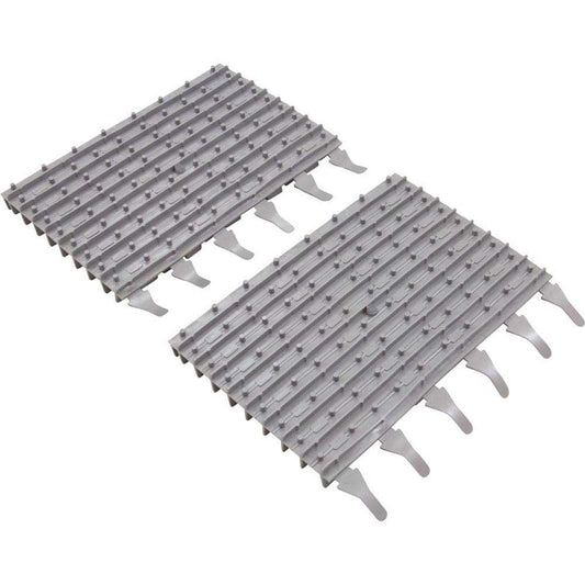Polaris - Pool Cleaning Brush Scrubber - Set of 2 - Silver Plastic - Reusable - P825 Robotic Cleaner Replacement Part