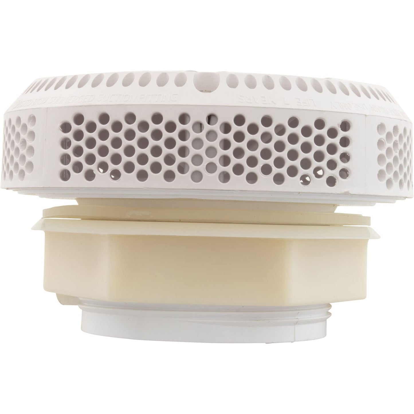 Waterway Plastics 806105367877 Straight 2 1/2" 180GPM White 640-3580V Super Hi-Flo Suction Assembly