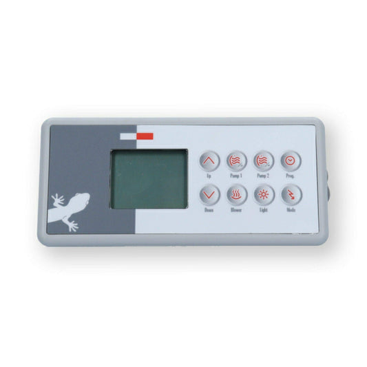 Gecko TSC-4 Ten Key Topside Keypad Bundle with Three Pump Overlay for M-Class Spa Control Systems 0201-007044