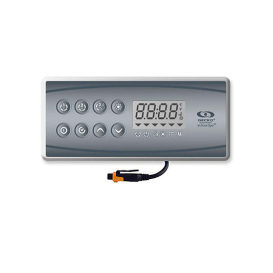 Gecko Topside, 8 Button, 3 Output, LCD, w/Overlay, 0607-007067