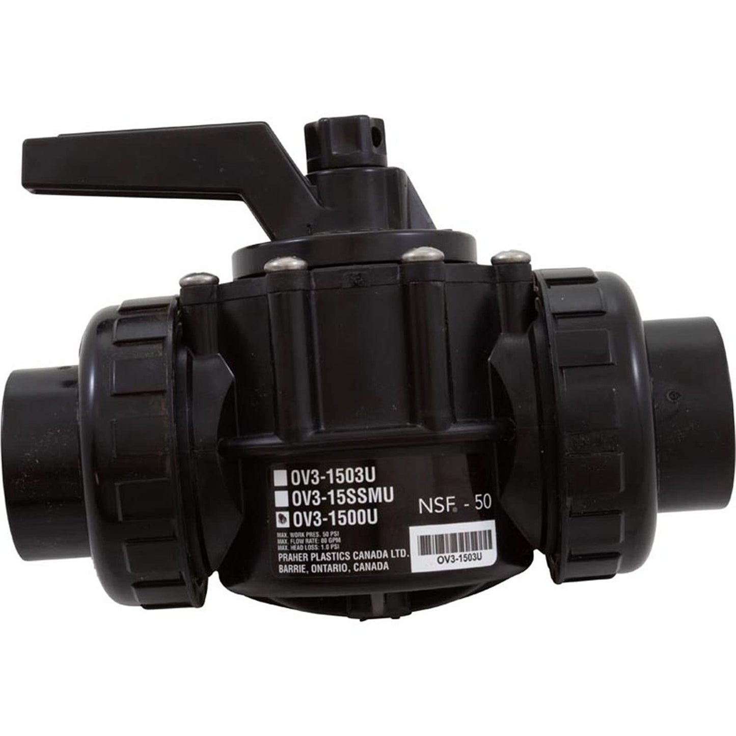 1.5IN 3 Port Valve UNIONIZED OV3-1500U