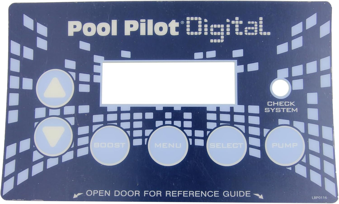 AutoPilot LBP0116 DIG-220 Label, for Pool Pilot DIG-220/75003 Power Supply Front Cover Screen Display