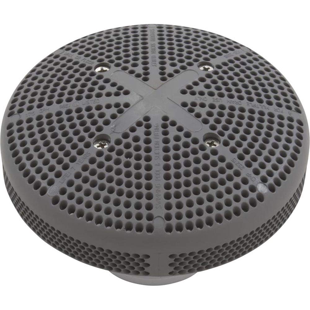 CMP Custom Molded Gunite Spa Suction 6in. 2in. Slip 190 GPM - Gray ANSI Ok 25215-001-000