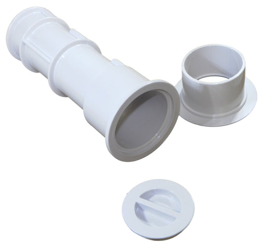 AQUASTAR US101 7.5" Umbrella Stands with Sleeve and Center Cap - White