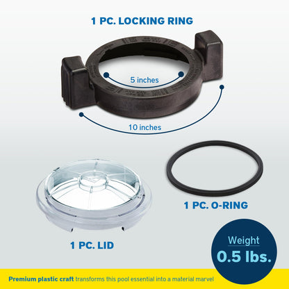 Zodiac R0480000 Lid with Locking O-Ring Assembly Replacement for Zodiac Jandy FloPro FHPM Series Pump