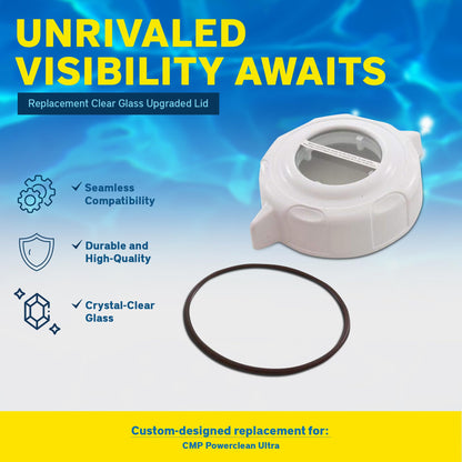Custom Molded Products Powerclean Ultra Chlor Cover Assembly, Clear Glass