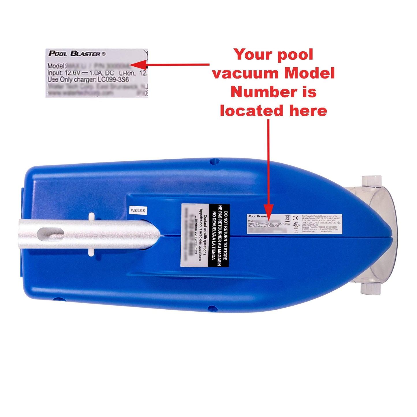POOL BLASTER Water Tech Original Certified Lithium Wall Charger with Adapter for Max Li, Max Li CG, Max Li HD, Millennium Li, iVac 350 Li and Volt FX-8 Li
