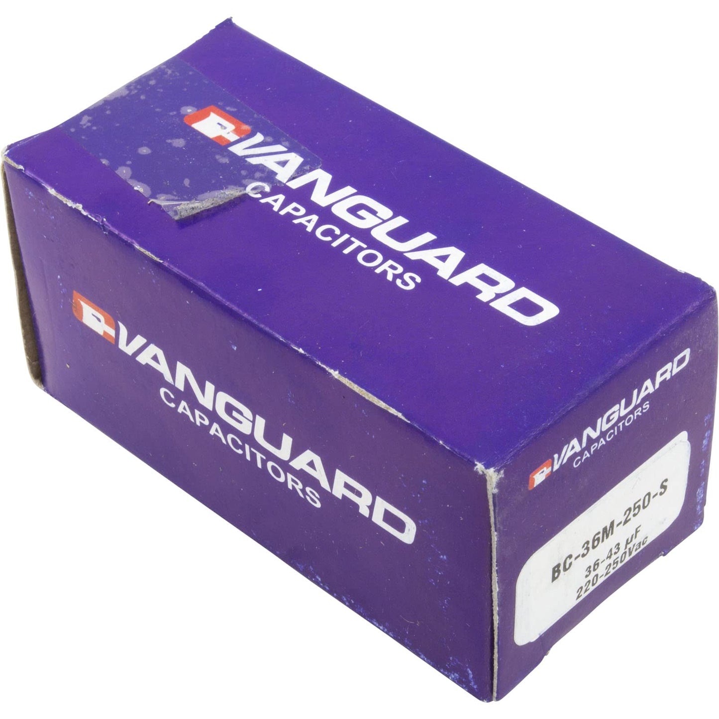 VANGUARD Start Capacitor, 36-43 MFD, 250v, 1-7/16" x 2-3/4"