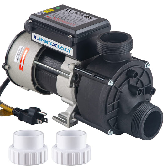 LINGXIAO SPA Bath Pump & Hot Tub Bath Pump - LX Bathtub Pump 110V - 120V, 0.75HP, 1.5" Port, Compatible with OEM Models - (Model: WCH75)