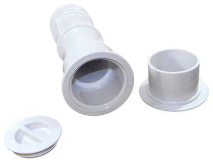 AQUASTAR US101 7.5" Umbrella Stands with Sleeve and Center Cap - White