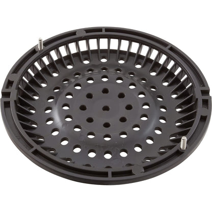 Waterway Plastics Main Drain Grate, WW Anti-Vortex, 8" Round, w/o Screws, Dk Gry