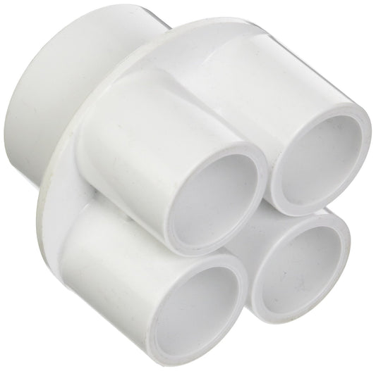 Waterway Plastics 806105120342 1.5" S x (4) 3/4" S Ports Barb Manifold