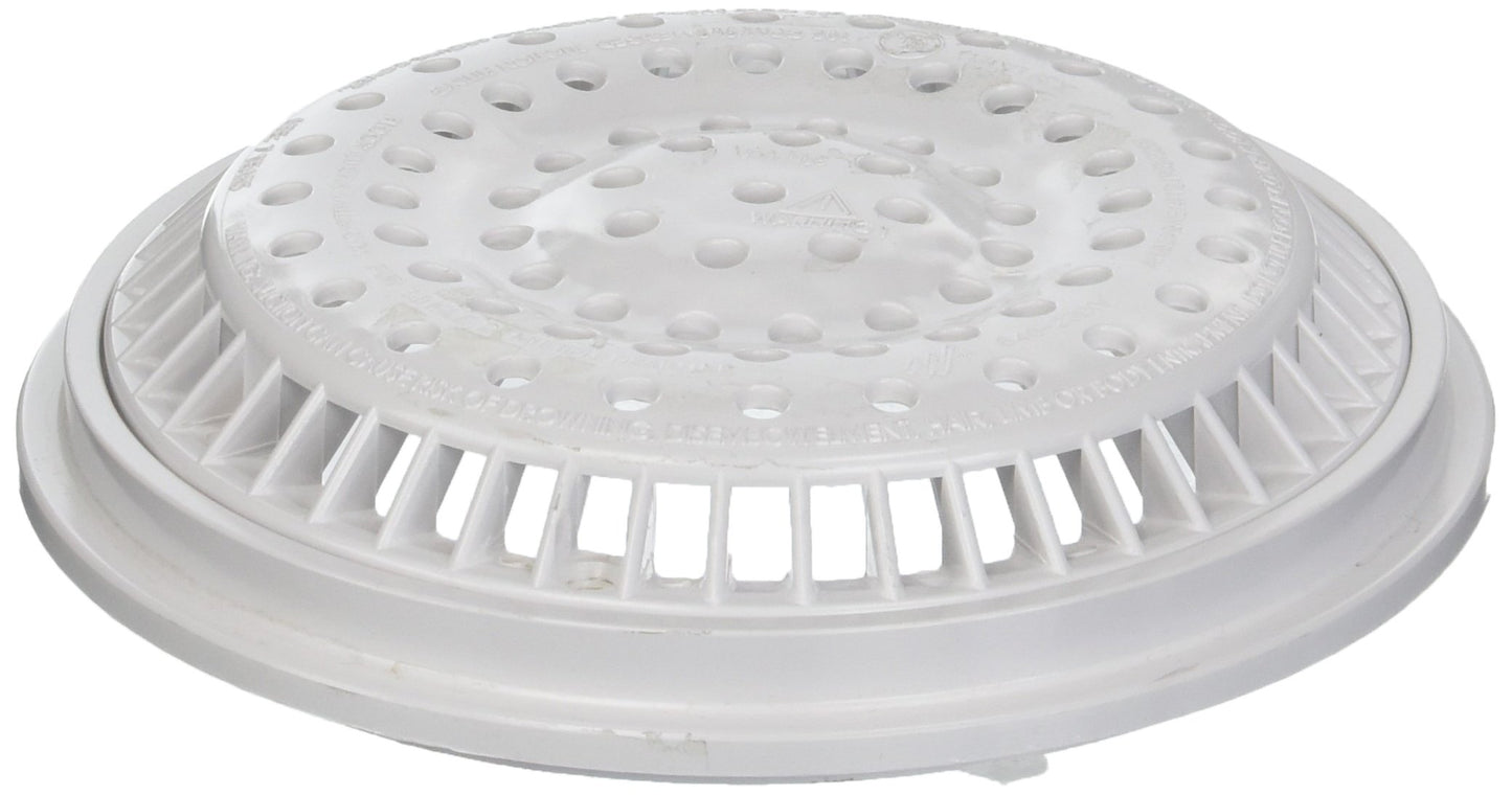 Waterway 8 in. White Main Drain Anti Vortex Cover 640-2310V