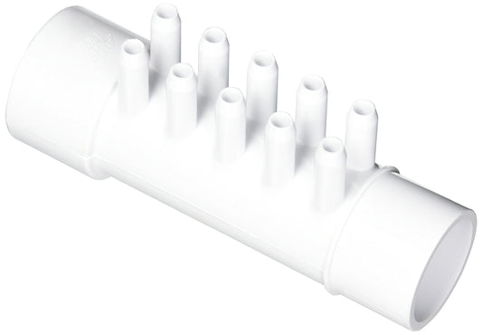 Waterway Plastics 806105120335 1.5" Sxspg W/(10) 3/8" Smooth Barb Manifold